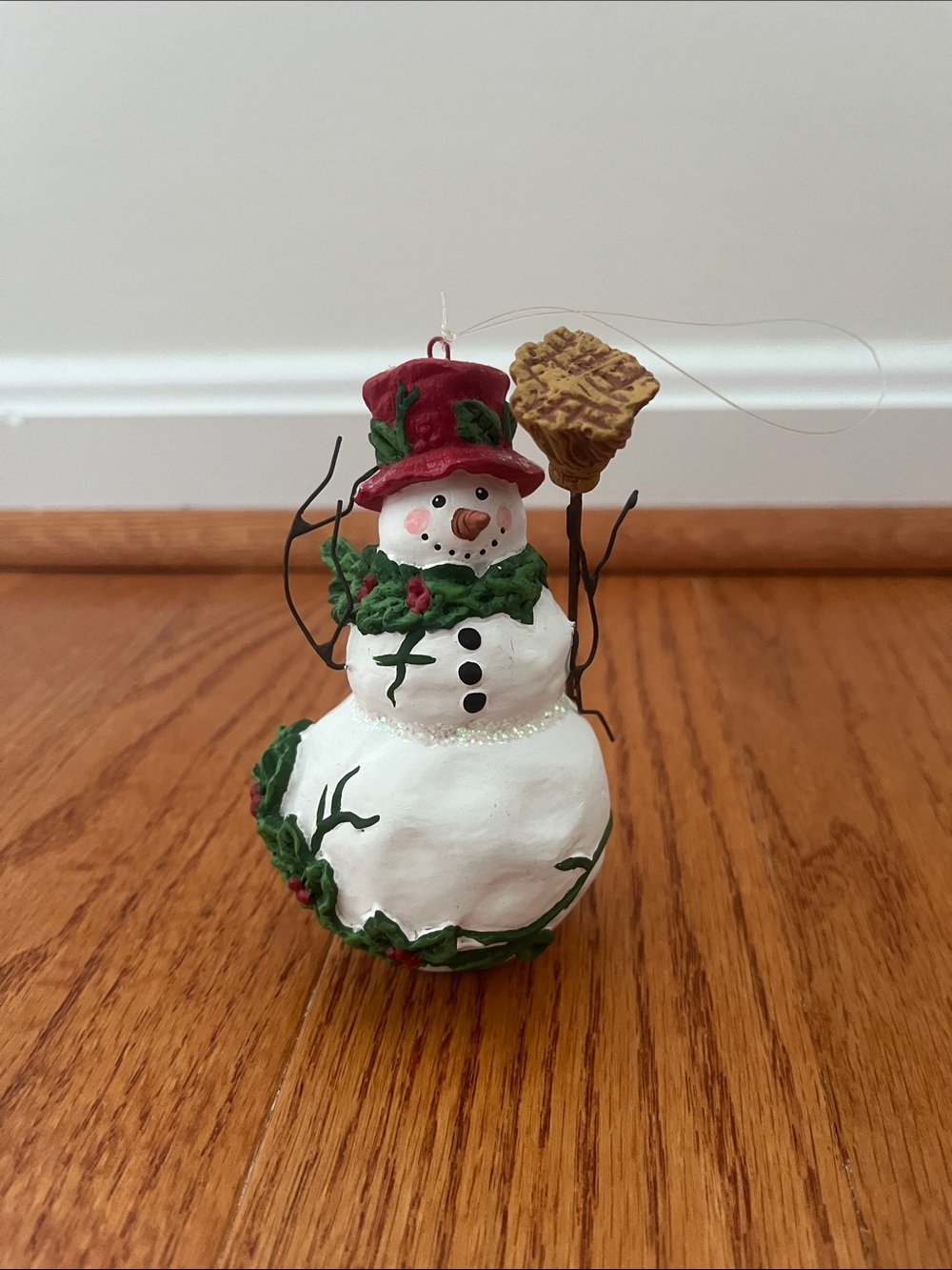 Christmas Holly Snowman